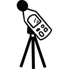 Precision sound level meter used for workplace noise spot measurements